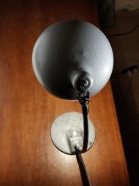 Lampada da scrivania vintage originale martellata, Ungheria anni '60 – miniatura 6