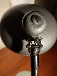 Lampada da scrivania vintage originale martellata, Ungheria anni '60 – miniatura 18