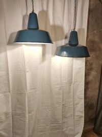Lampada a sospensione vintage originale azzurra 41 cm, Polonia anni '60 – miniatura 19