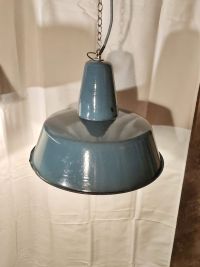 Lampada a sospensione vintage originale azzurra 41 cm, Polonia anni '60 – miniatura 17