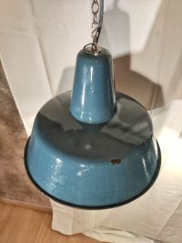 Lampada a sospensione vintage originale azzurra 41 cm, Polonia anni '60 – miniatura 7