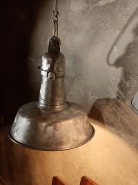 Lampada a sospensione vintage originale da lampione, Padova anni '60 – miniatura 19