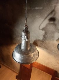 Lampada a sospensione vintage originale da lampione, Padova anni '60 – miniatura 3