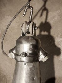 Lampada a sospensione vintage originale da lampione, Padova anni '60 – miniatura 22
