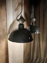 Lampada a sospensione vintage originale nera, Germania Est anni '70 – miniatura 21
