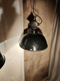 Lampada a sospensione vintage originale nera, Germania Est anni '70 – miniatura 19