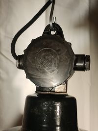 Lampada a sospensione vintage originale nera, Germania Est anni '70 – miniatura 14