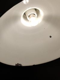 Lampada a sospensione vintage originale nera, Germania Est anni '70 – miniatura 9