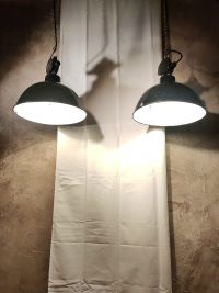 Lampada a sospensione vintage originale nera, Germania Est anni '70 – miniatura 8