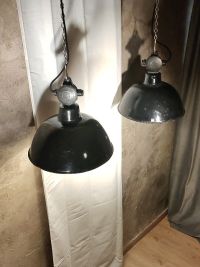 Lampada a sospensione vintage originale nera, Germania Est anni '70 – miniatura 5