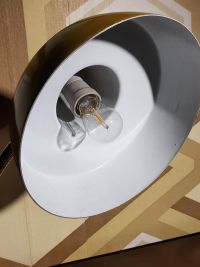Lampada da scrivania vintage originale in smalto giallo, Ungheria anni '60 – miniatura 8