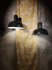 Lampada a sospensione vintage originale nera a falda lunga, 41 cm – miniatura 9