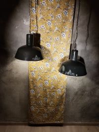 Lampada a sospensione vintage originale nera a falda lunga, 41 cm – miniatura 8
