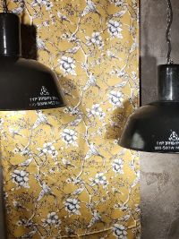 Lampada a sospensione vintage originale nera a falda lunga, 41 cm – miniatura 3