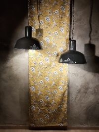 Lampada a sospensione vintage originale nera a falda lunga, 41 cm – miniatura 5