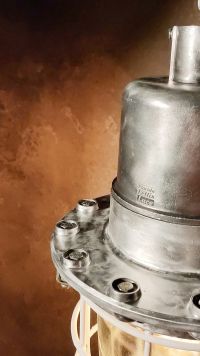 Lampada a sospensione vintage originale da bunker, URSS anni '80 – miniatura 19