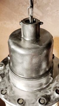 Lampada a sospensione vintage originale da bunker, URSS anni '80 – miniatura 21