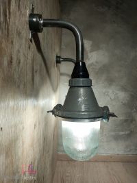 Piccole lampade industriali da parete, con vetro. – miniatura 2