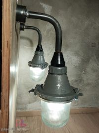 Piccole lampade industriali da parete, con vetro. – miniatura 15