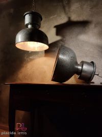 Lampada a sospensione vintage originale in metallo lucidato, Polonia – miniatura 20