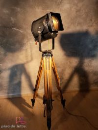 Spotlight da cinema vintage Cremer Paris con lente di Fresnel, anni '50 – miniatura 5