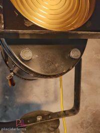 Spotlight da cinema vintage Cremer Paris con lente di Fresnel, anni '50 – miniatura 6
