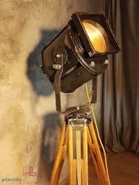 Spotlight da cinema vintage Cremer Paris con lente di Fresnel, anni '50 – miniatura 21