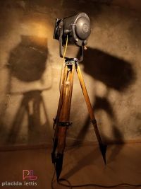 Spotlight da cinema vintage Cremer Paris con lente di Fresnel, anni '50 – miniatura 24