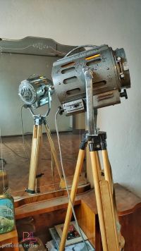 Spotlight da cinema vintage originale Ing. Marcucci Milano, anni '50 – miniatura 8