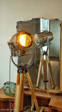 Spotlight da cinema vintage originale Ing. Marcucci Milano, anni '50 – miniatura 2