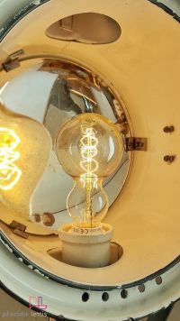 Lampada con treppiede vintage originale con specchio, Ungheria anni '50 – miniatura 19