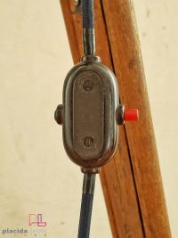 Lampada con treppiede vintage originale con specchio, Ungheria anni '50 – miniatura 15