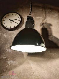 Lampada a sospensione vintage originale stile Bauhaus nera, 35 cm – miniatura 16