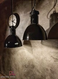 Lampada a sospensione vintage originale stile Bauhaus nera, 35 cm – miniatura 18