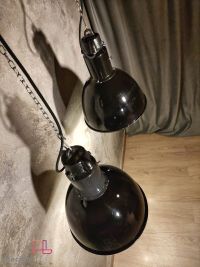 Lampada a sospensione vintage originale stile Bauhaus nera, 35 cm – miniatura 19