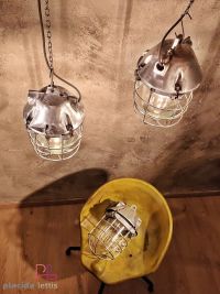 Original vintage explosion-proof pendant light by Polam, Poland 1970s – miniatura 6