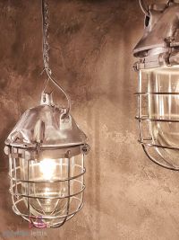 Original vintage explosion-proof pendant light by Polam, Poland 1970s – miniatura 8