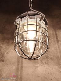 Original vintage explosion-proof pendant light by Polam, Poland 1970s – miniatura 9