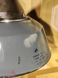 Lampada a sospensione vintage originale grigio-azzurra, Ungheria anni '60 – miniatura 16