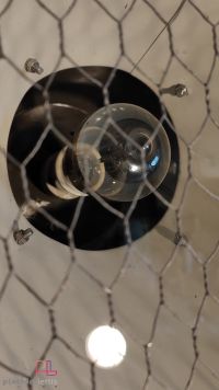 Lampada con treppiede vintage originale, faro grigio, Polonia anni '80 – miniatura 15