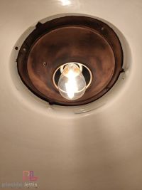 Lampada a sospensione vintage originale Benjamin a cupola larga, anni '50 – miniatura 15
