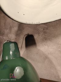 Lampada a sospensione vintage originale verde bottiglia, 40 cm – miniatura 10