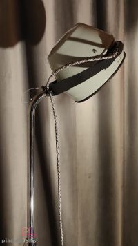 Lampada da terra vintage originale medica azzurra, Budapest anni '60 – miniatura 2