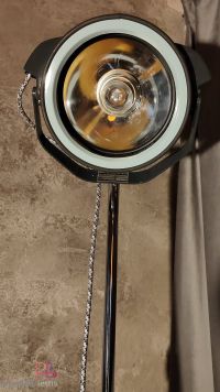 Lampada da terra vintage originale medica azzurra, Budapest anni '60 – miniatura 6