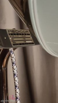 Lampada da terra vintage originale medica azzurra, Budapest anni '60 – miniatura 15