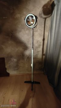 Lampada da terra vintage originale medica azzurra, Budapest anni '60 – miniatura 13
