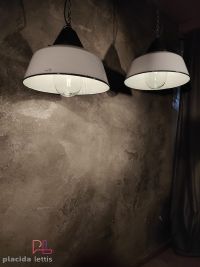 Lampada a sospensione vintage originale bianca, Ungheria anni '60 – miniatura 3