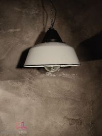 Lampada a sospensione vintage originale bianca, Ungheria anni '60 – miniatura 4