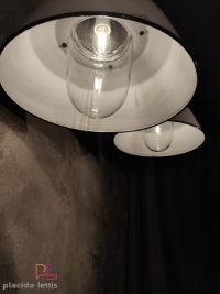 Lampada a sospensione vintage originale bianca, Ungheria anni '60 – miniatura 7