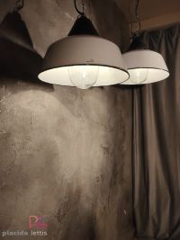 Lampada a sospensione vintage originale bianca, Ungheria anni '60 – miniatura 1